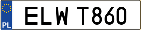 Trailer License Plate